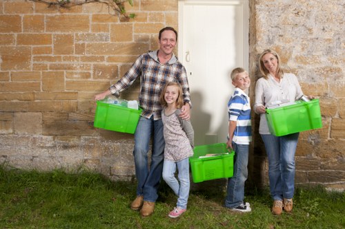 Professional waste removal team at work in Southfields